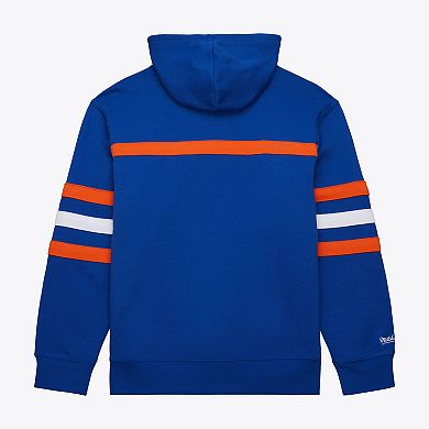Men's Mitchell & Ness Royal New York Islanders Head Coach Slogan Pullover Hoodie