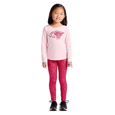 Girls 4-6x Under Armour Printed Long Sleeve Top & Leggings Set