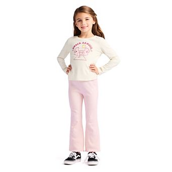 Girls 4-6x Under Armour Lettuce Hem Long Sleeve Top & Flare Pants Set