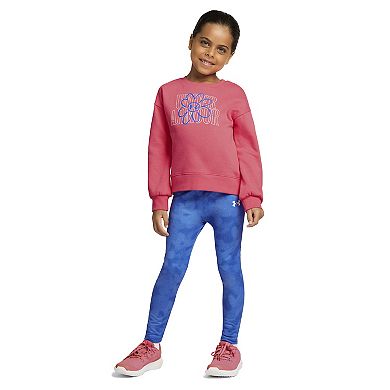 Girls 4-6x Under Armour Printed Crewneck & Leggings Set