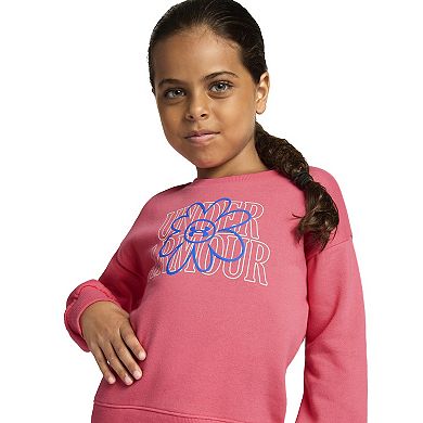 Girls 4-6x Under Armour Printed Crewneck & Leggings Set