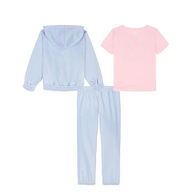 Girls 4-6x Under Armour 3-pc. Full-Zip Hoodie, Tee & Joggers Set