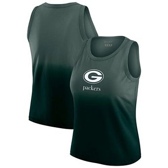 Women's WEAR by Erin Andrews x Gracie Hunt Green Green Bay Packers Ombre Tank Top