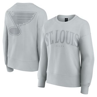 Women's Fanatics Gray St. Louis Blues Elements Flow Pullover Sweatshirt