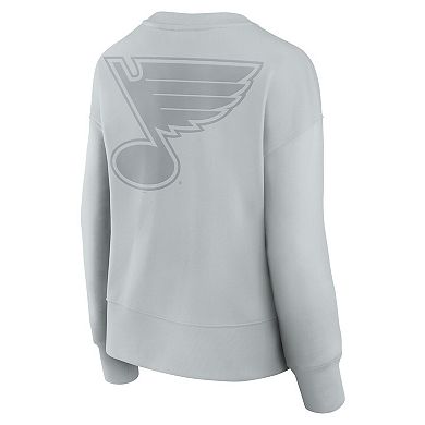 Women's Fanatics Gray St. Louis Blues Elements Flow Pullover Sweatshirt
