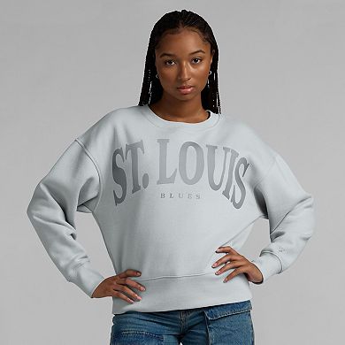 Women's Fanatics Gray St. Louis Blues Elements Flow Pullover Sweatshirt