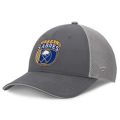 Men's Fanatics Gray Buffalo Sabres Authentic Pro Home Ice Trucker Adjustable Hat