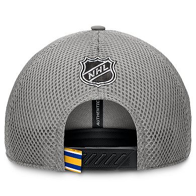 Men's Fanatics Gray Buffalo Sabres Authentic Pro Home Ice Trucker Adjustable Hat