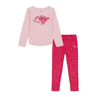 Baby & Toddler Girl Under Armour Printed Long Sleeve Top & Leggings Set