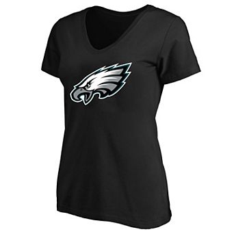 Women's Fanatics Black Philadelphia Eagles Plus Size V-Neck T-Shirt