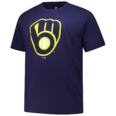 Men's Profile Christian Yelich Navy Milwaukee Brewers Big & Tall Player Name & Number T-Shirt