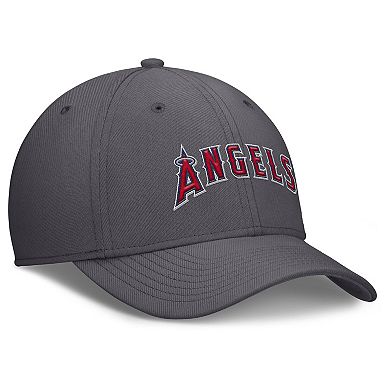 Men's Nike Gray Los Angeles Angels Swoosh Performance Flex Hat