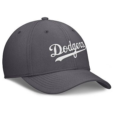 Men's Nike Gray Los Angeles Dodgers Swoosh Performance Flex Hat