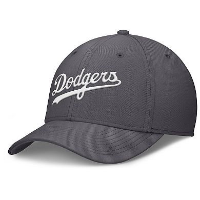 Men's Nike Gray Los Angeles Dodgers Swoosh Performance Flex Hat