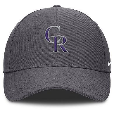Men's Nike Gray Colorado Rockies Club Performance Adjustable Hat