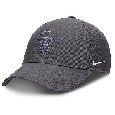 Men's Nike Gray Colorado Rockies Club Performance Adjustable Hat