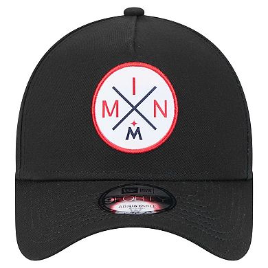 Men's New Era Black Minnesota Twins 9FORTY A-Frame Adjustable Hat