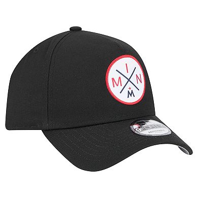 Men's New Era Black Minnesota Twins 9FORTY A-Frame Adjustable Hat