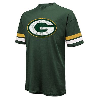 Men's Majestic Threads Jordan Love Green Green Bay Packers Name & Number Oversize Fit T-Shirt