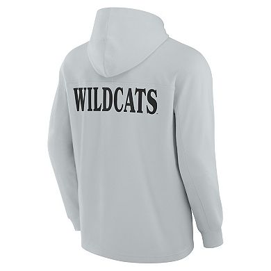 Men's Fanatics Gray Kentucky Wildcats Blaze Tri-Blend Pullover Hoodie