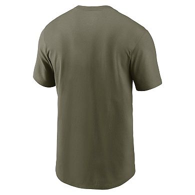 Men's Nike Olive Ohio State Buckeyes 2024 Military Appreciation Tonal Logo Performance T-Shirt