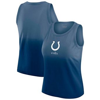 Women's WEAR by Erin Andrews x Gracie Hunt Heather Navy Indianapolis Colts Ombre Tank Top