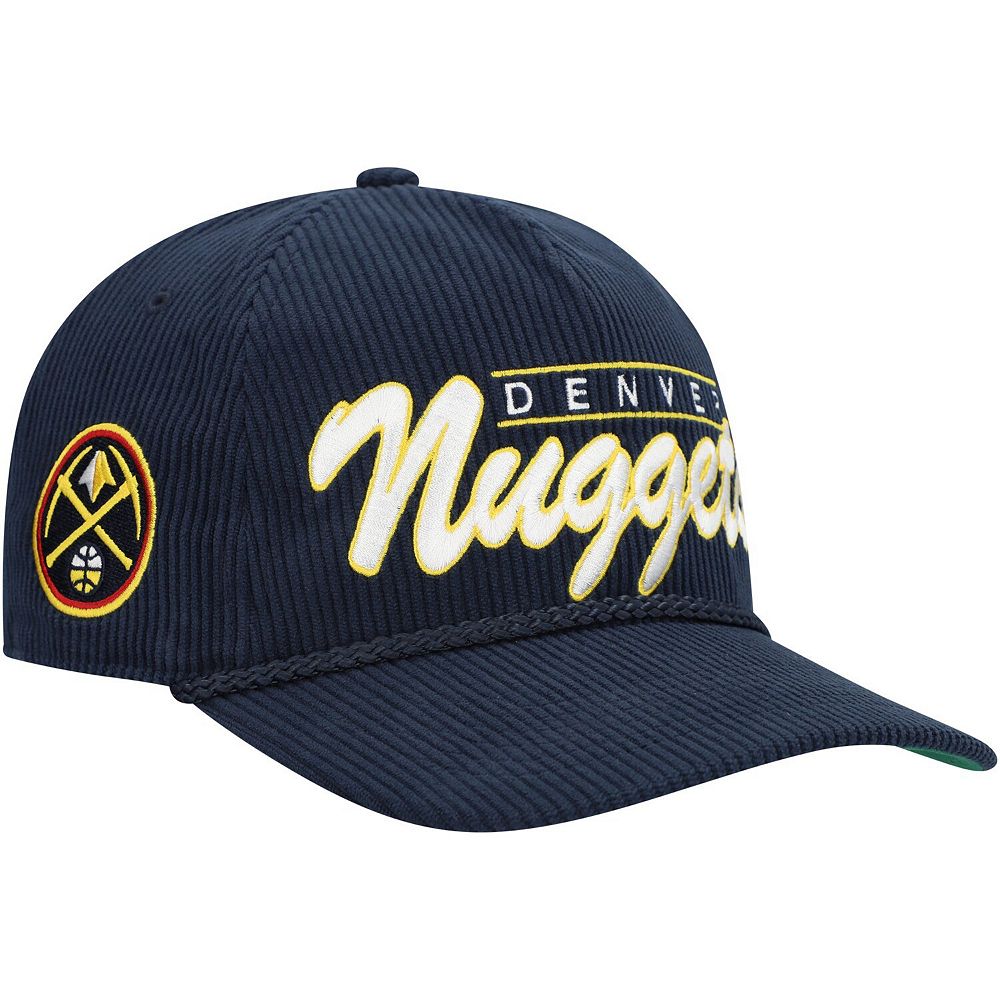 Men's '47 Navy Denver Nuggets Double Header Sidepatch Cord Hitch ...