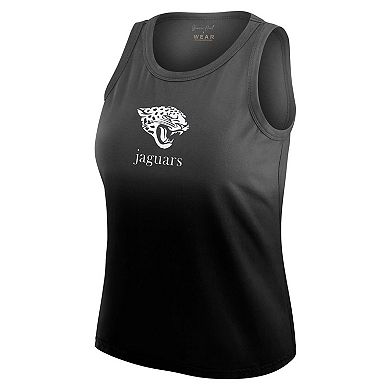 Women's WEAR by Erin Andrews x Gracie Hunt Black Jacksonville Jaguars Ombre Tank Top