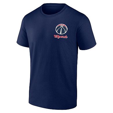 Men's Logo Athletic��Navy Washington Wizards Never Over T-Shirt