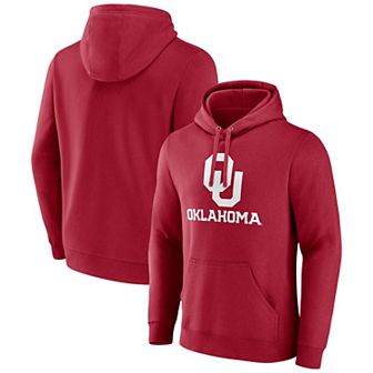Men's Fanatics Crimson Oklahoma Sooners Team Lockup Pullover Hoodie