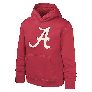Youth Crimson Alabama Crimson Tide Team Banner Fleece Pullover Hoodie
