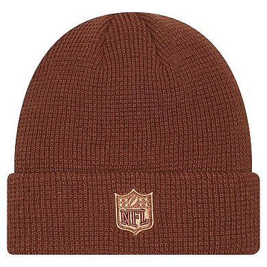 Men's New Era Brown Cincinnati Bengals Tiramasu Waffle Cuffed Knit Hat