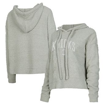 Women's Concepts Sport Gray New York Knicks Ventura Comfy Pullover Hoodie