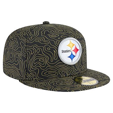 Men's New Era Black Pittsburgh Steelers Geo 59FIFTY Fitted Hat