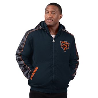Men's Starter Navy Chicago Bears Thursday Night Gridiron Full-Zip Jacket