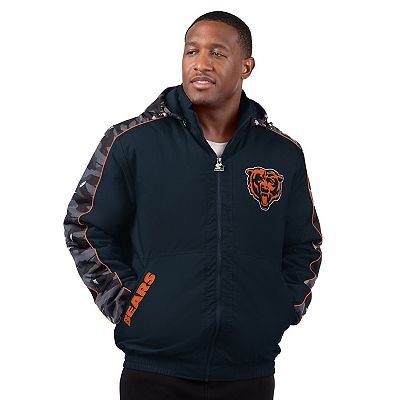 Men's Starter Navy Chicago Bears Thursday Night Gridiron Full-Zip