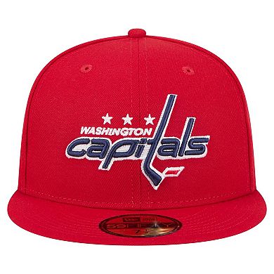 Men's New Era Red Washington Capitals Core 59FIFTY Fitted Hat