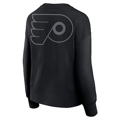 Women's Fanatics Black Philadelphia Flyers Elements Flow Pullover Sweatshirt