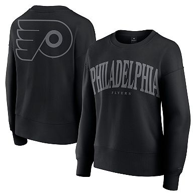 Women's Fanatics Black Philadelphia Flyers Elements Flow Pullover Sweatshirt