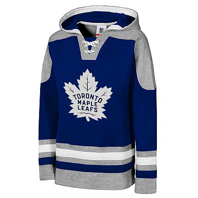 Youth Blue Toronto Maple Leafs Ageless Must Have Home V-Neck Pullover Hoodie