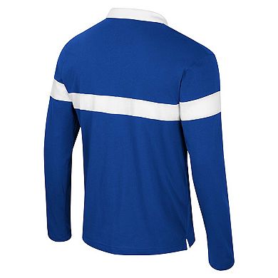 Men's Colosseum Royal Kentucky Wildcats Too Cool For School Long Sleeve Polo