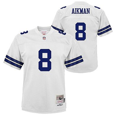 Youth Mitchell & Ness Troy Aikman White Dallas Cowboys 1992 Legacy Jersey