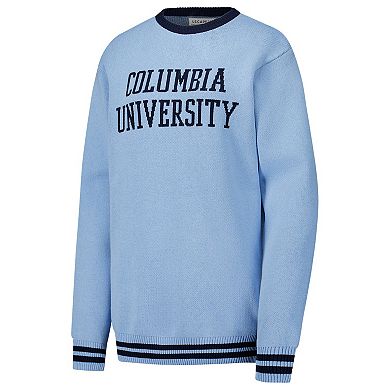 Unisex Uscape Apparel Light Blue Columbia University Renew Knit Vintage Pullover Sweater
