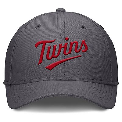 Men's Nike Gray Minnesota Twins Swoosh Performance Flex Hat