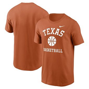 Men's Nike Texas Orange Texas Longhorns Basketball Icon T-Shirt