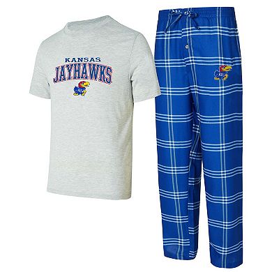 Men's Concepts Sport Kansas Jayhawks Top & Pants Sleep Set