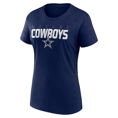 Women's Logo Athletic Navy Dallas Cowboys Lean T-Shirt