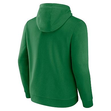 Men's Fanatics Green Oregon Ducks Iconic Fleece Down The Field Pullover Hoodie