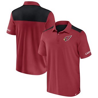 Men's Fanatics Cardinal/Black Arizona Cardinals Colorblock Polo