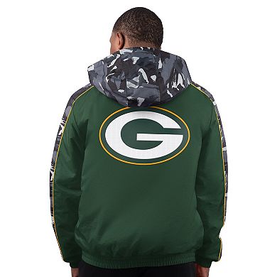 Men's Starter Green Green Bay Packers Thursday Night Gridiron Full-Zip Jacket